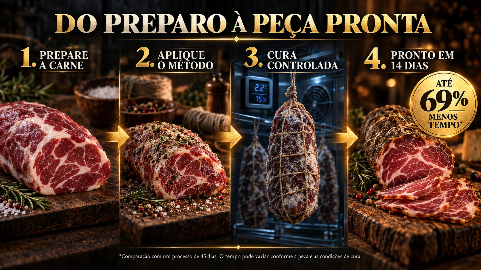 Apresentação do Método Cura Acelerada de charcutaria